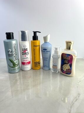 Mixed beauty lot - matrix gel, love of curls hair lot, bulk makeup bundle